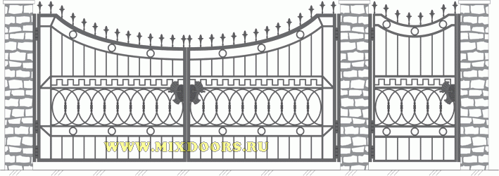 Ворота и калитки модель Ворота